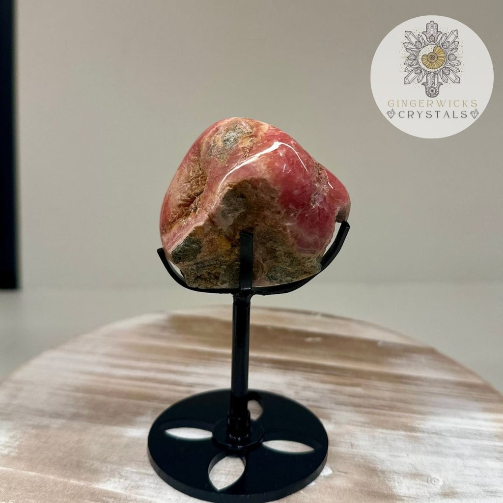 Rhodochrosite Freeform on Stand