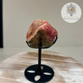 Rhodochrosite Freeform on Stand