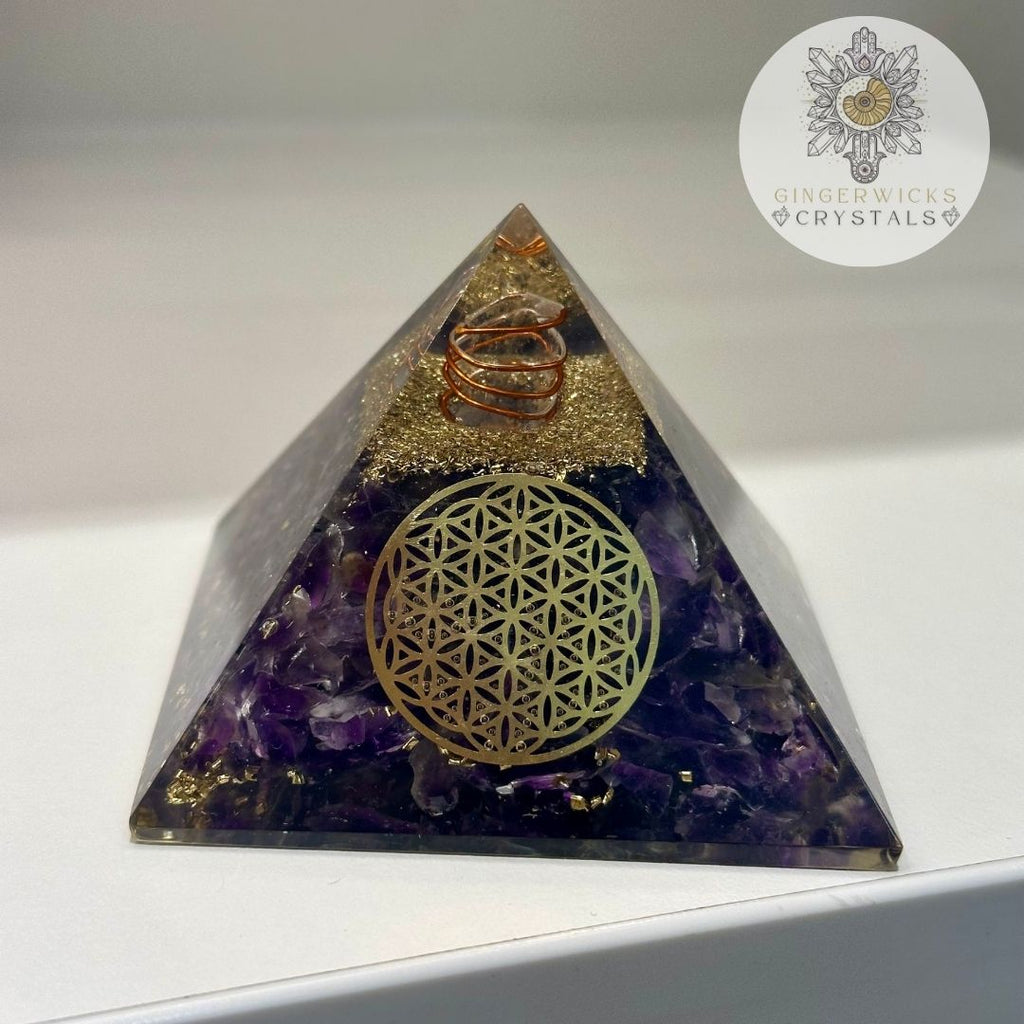 Amethyst Orgone Pyramid