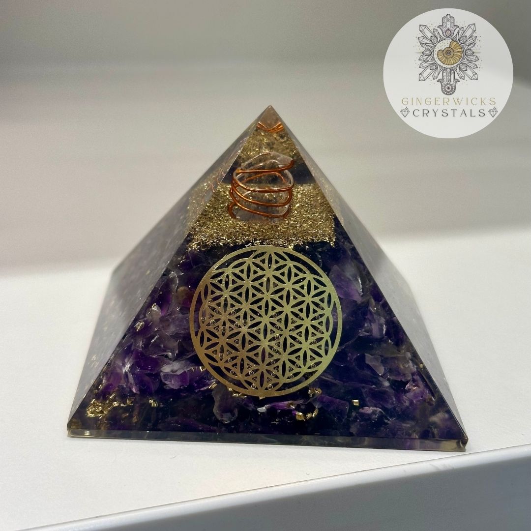 Amethyst Orgone Pyramid