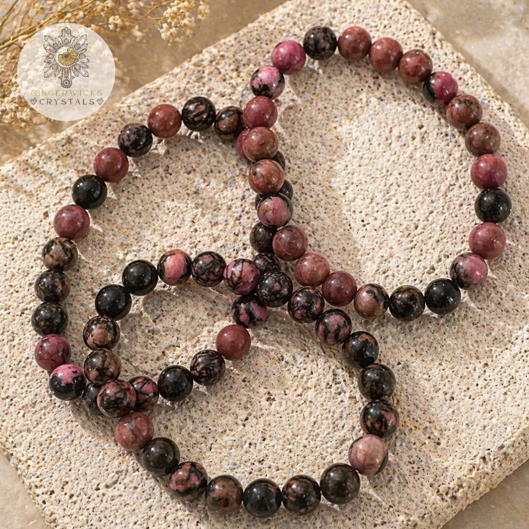 Rhodonite Bracelet 8mm bead
