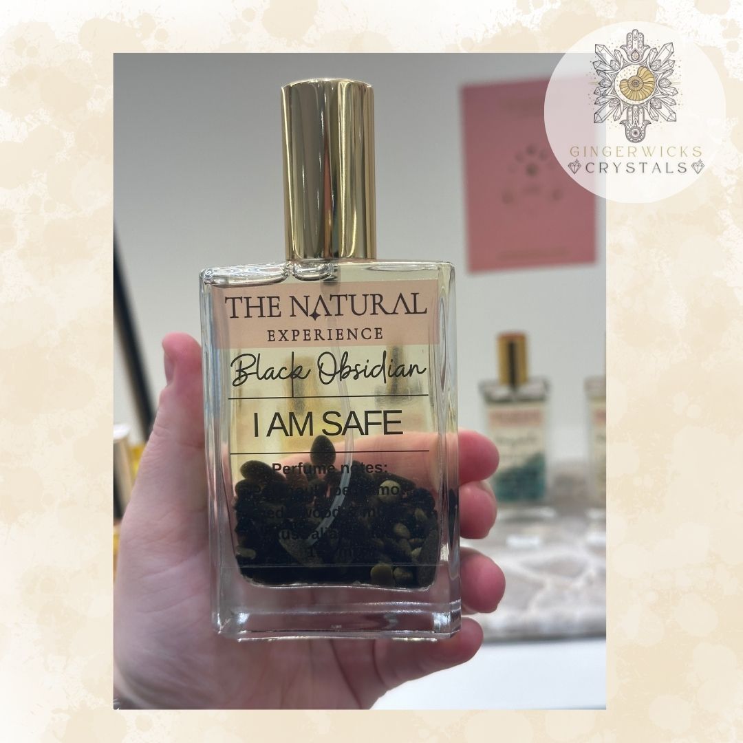 Black Obsidian – I am Safe – Perfume for Protection: 100mL