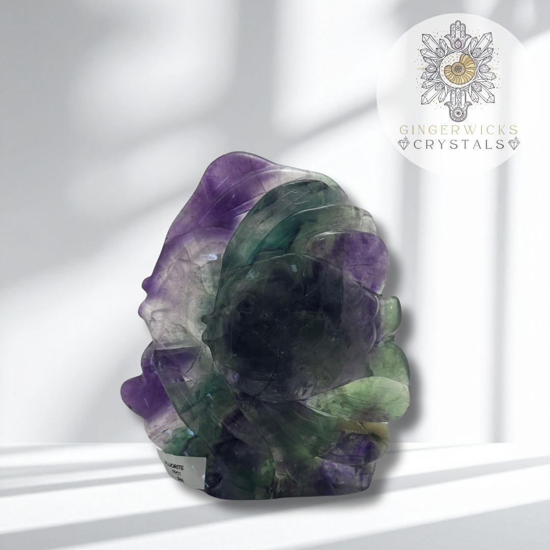 Fluorite Fish Carving