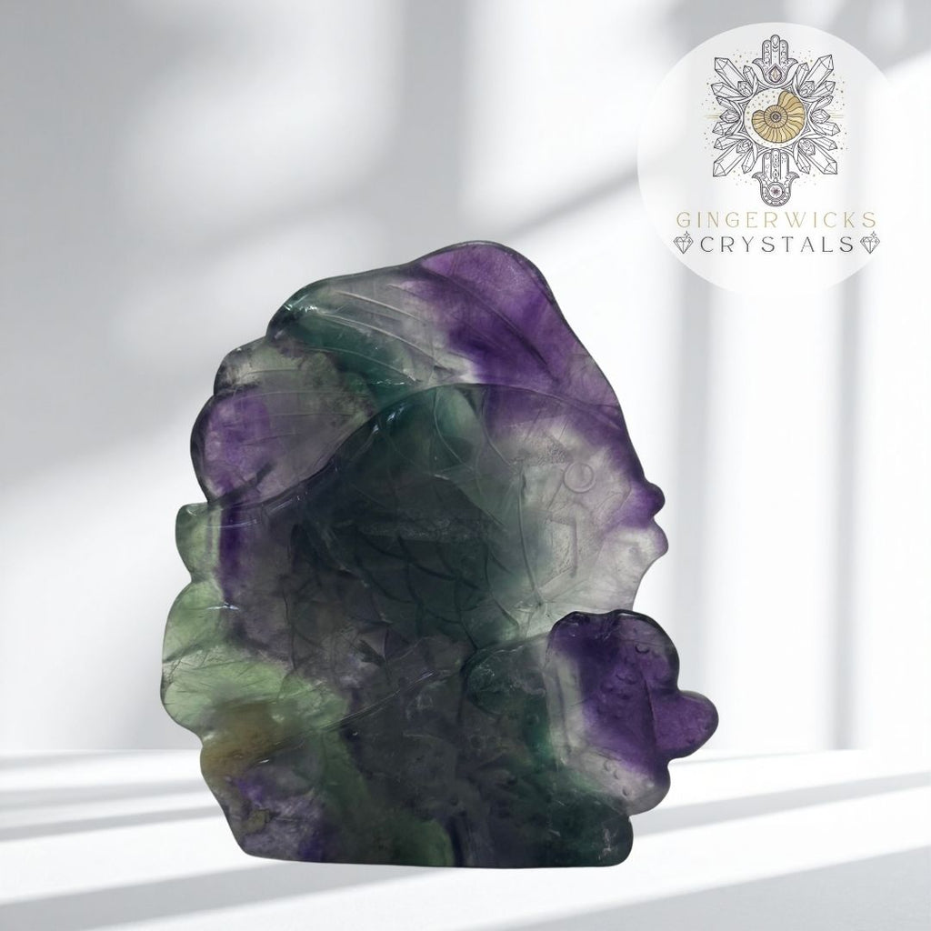 Fluorite Fish Carving