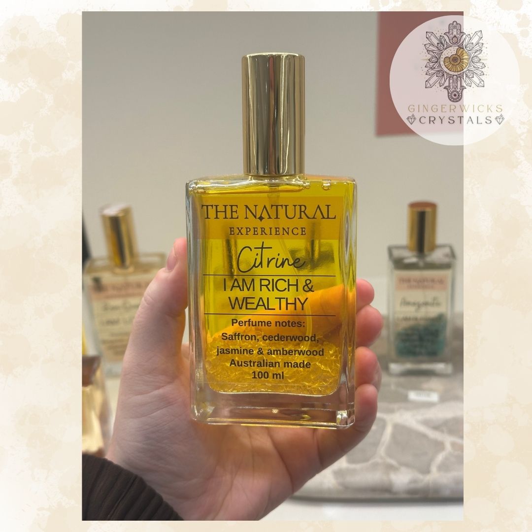 Citrine – I am Rich & Wealthy – Perfume for Money Wealth and Abundance.: 100mL