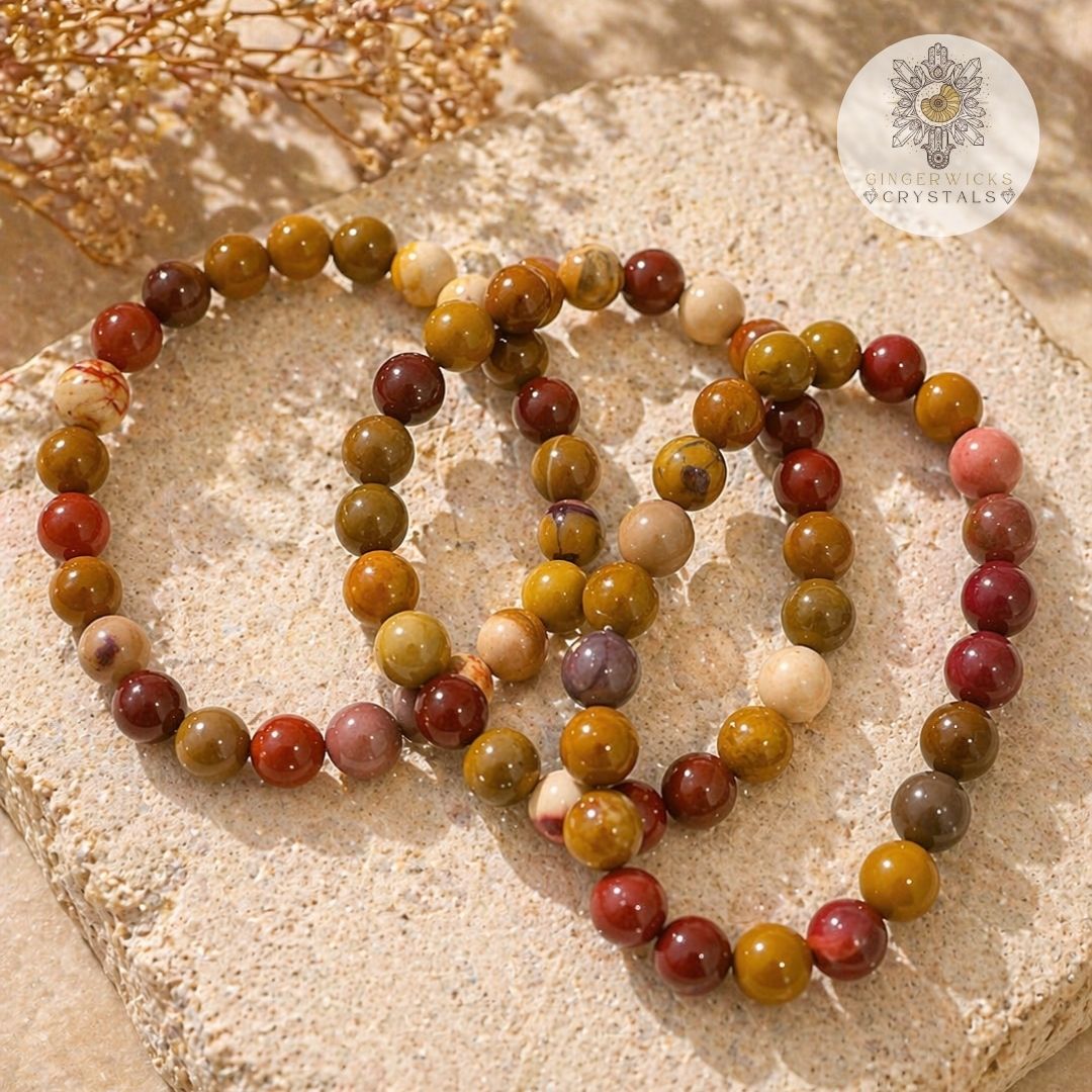 Mookaite Jasper Bracelet – 8mm Beads