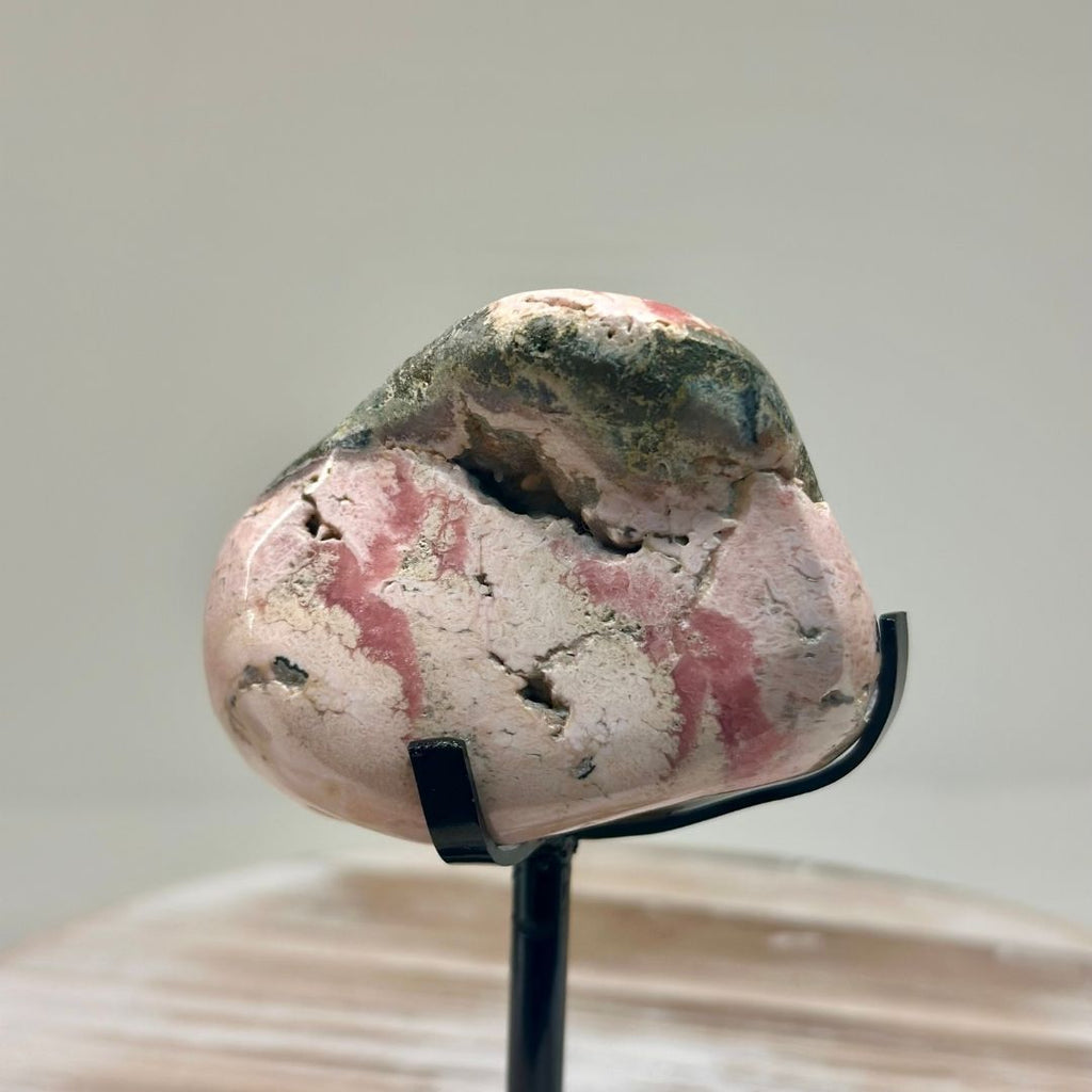 Rhodochrosite Freeform with Pyrite Inclusions