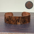 Handmade Textured Copper Bracelet