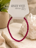 Faceted Ruby Bracelet