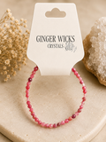 Faceted Rhodonite Bracelet – Premium Grade
