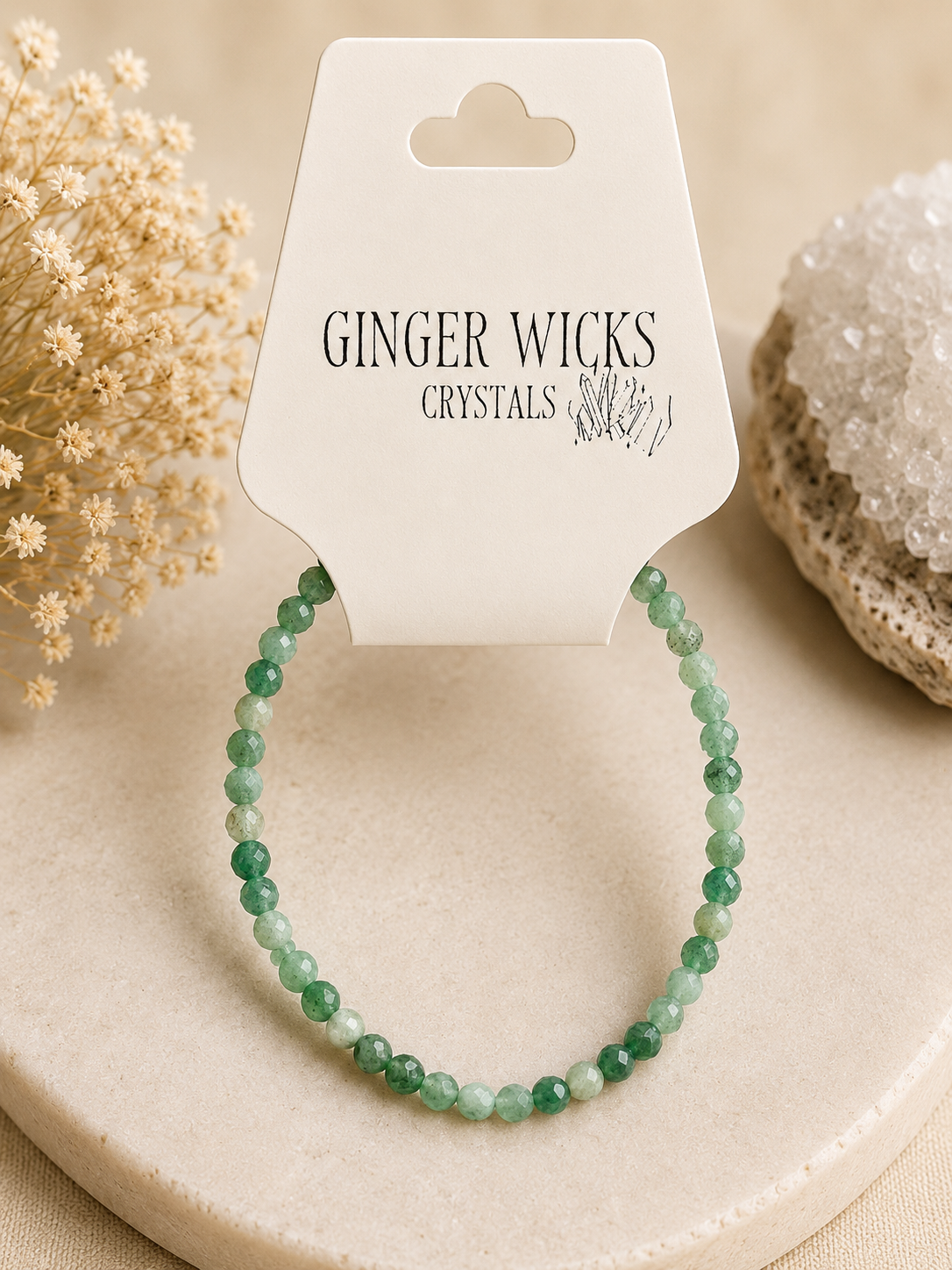 Faceted Green Aventurine Bracelet