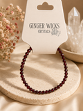 Faceted Garnet Crystal Bracelet