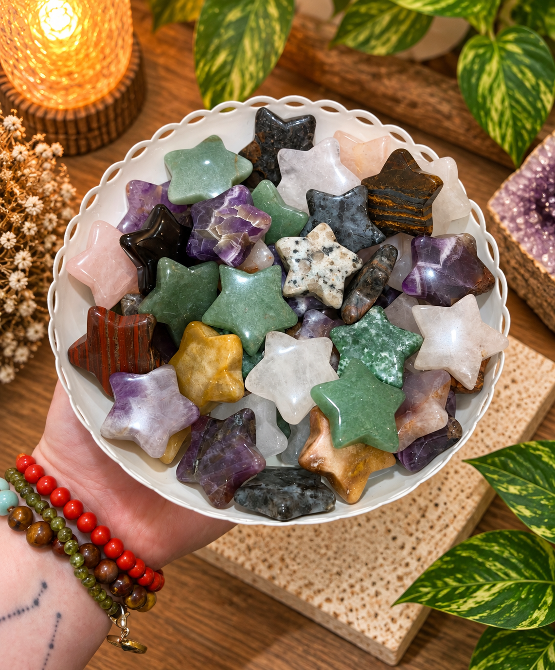 Mystery Crystal Star Carvings