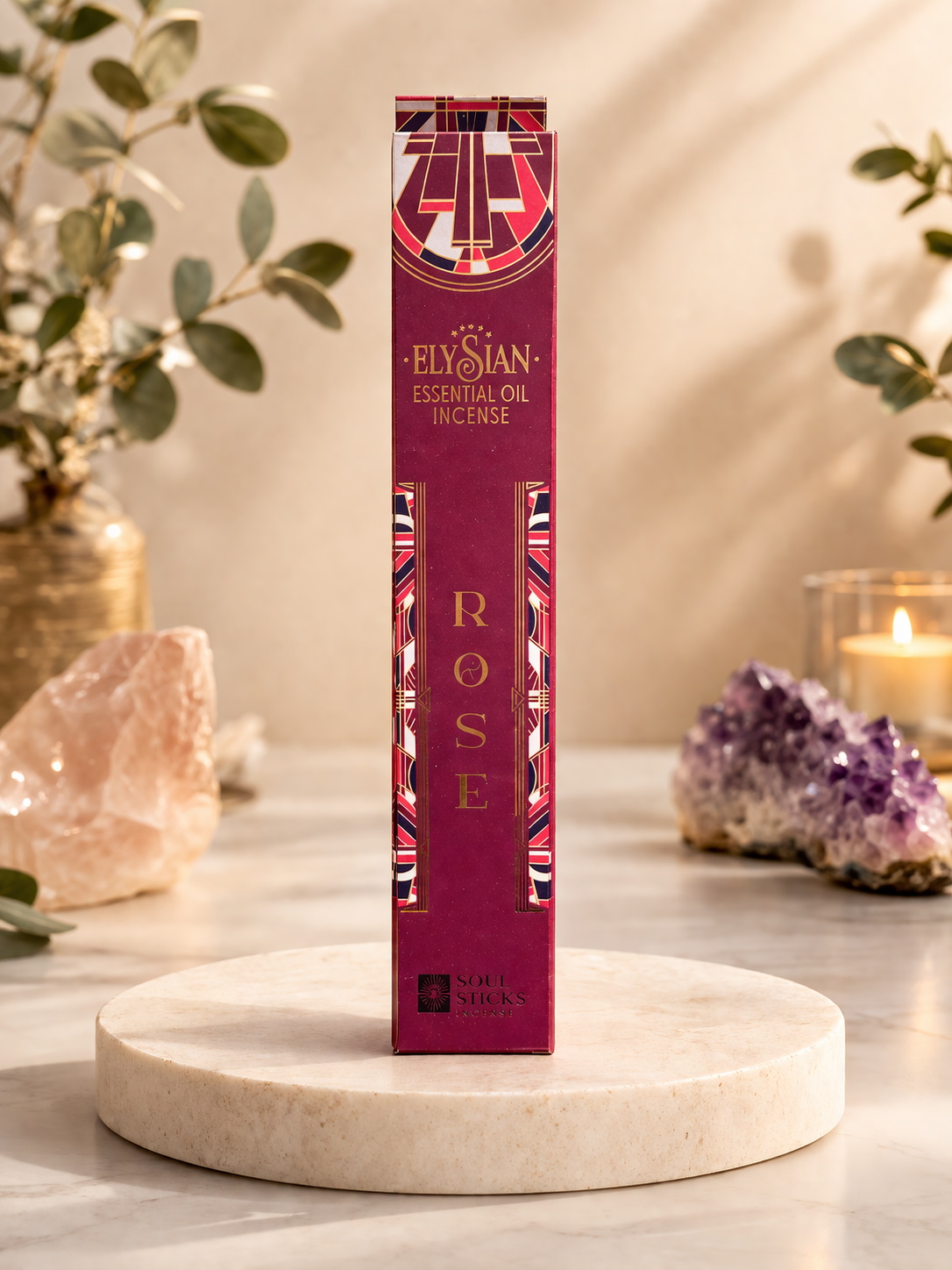 Elysian Essential Oil Incense – Rose