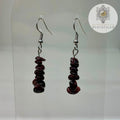 Garnet Chip Earrings