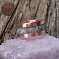 Handmade Copper Ring with Kunzite Inlay