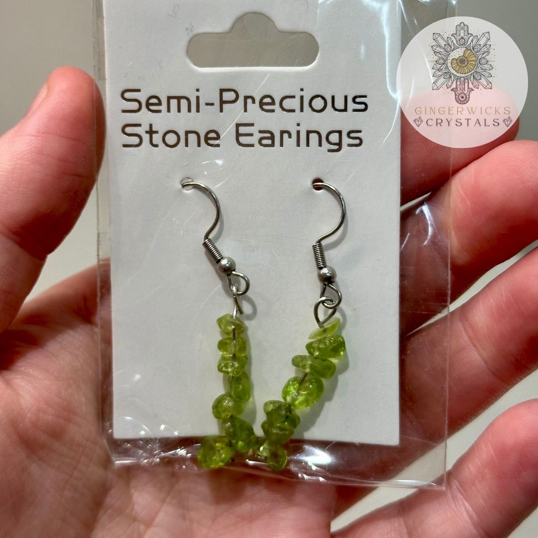 Peridot Chip Earrings