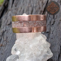 Handmade Copper Ring with Clear Quartz Inlay